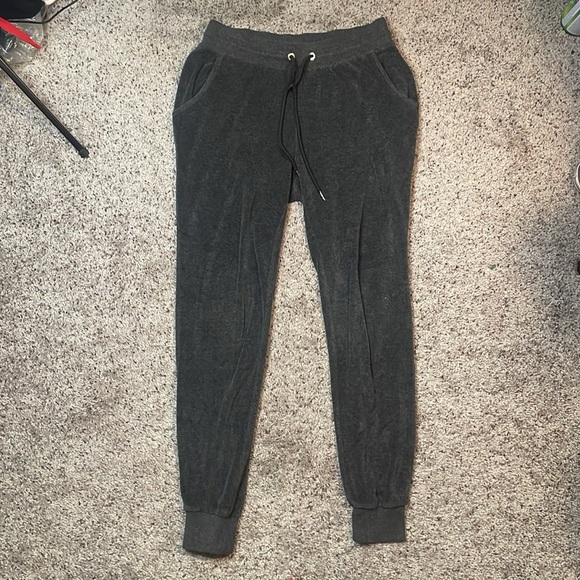 Bebe Sport Woman’s Gray Y2K Bling Logo Joggers Size Small - Picture 3 of 7